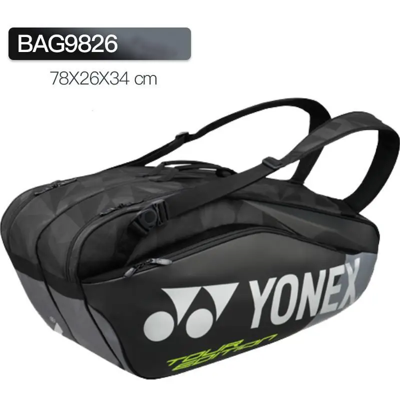 Натуральная сумка Yonex для бадминтона Yy спортивный бренд рюкзак для 6 шт. ракетка с обувью сумка Bag9826ex - Цвет: BAG9826