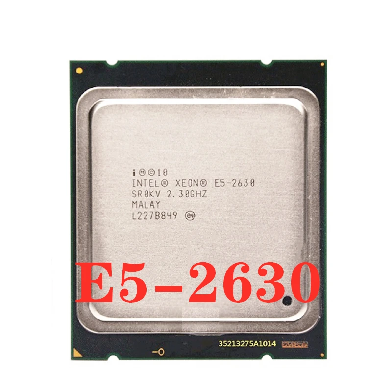 Б/у intel xeon sever e5 2630 SR0KV E5-2630 2 3 GHZ GT/s 15MB шесть ядер LGA2011 поддержка X79 | Компьютеры и офис