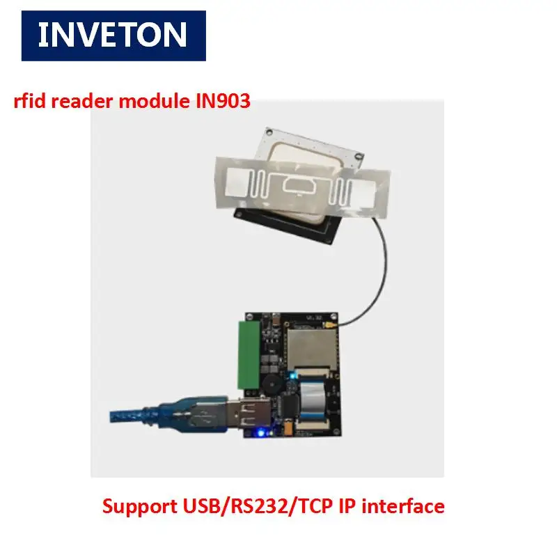 Rfid USB интерфейс RS232 2 м rfid uhf считыватель писатель модуль EPC GEN2 с 2dbi керамическая