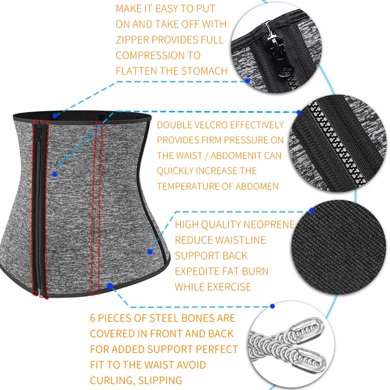 Men Waist Trainer Slimming Body Shaper Modeling Belt Weight Loss Shapewear Belly Shapers Sweat Trimmer Belt Reducing Slim Girdle