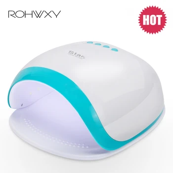 

ROHWXY 60W Nail Lamp 10s/30s/60s Timer LCD Display UV Led Lamp for Curing Gel Polish Led Manicure Lamp for Nail Art Nail Dryer