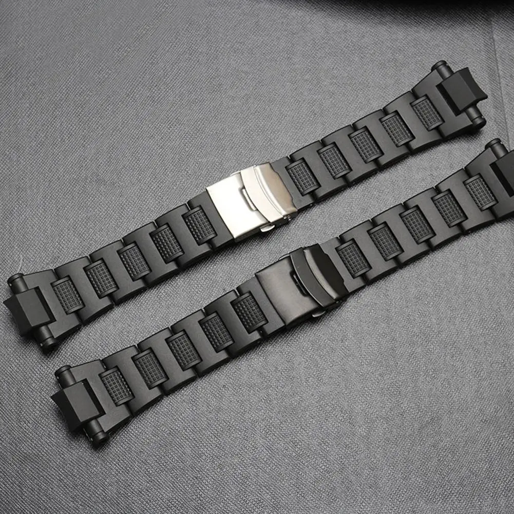 

For Casio G-shock Watch Gw-a1100fc Gw-a1000 Plastic Steel Watch Chain Black