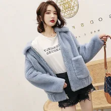Милое женское короткое пальто, женская зимняя Корейская стильная модная свободная Высококачественная куртка-пуховик ke li rong