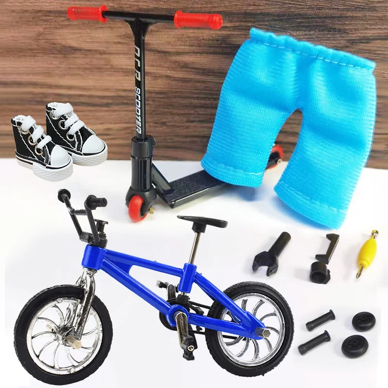 Moto de dedo zapatillas para monopatín accesorios de dos ruedas ropa de patinar diapasón bicicletas dedo juguetes scooters Niño