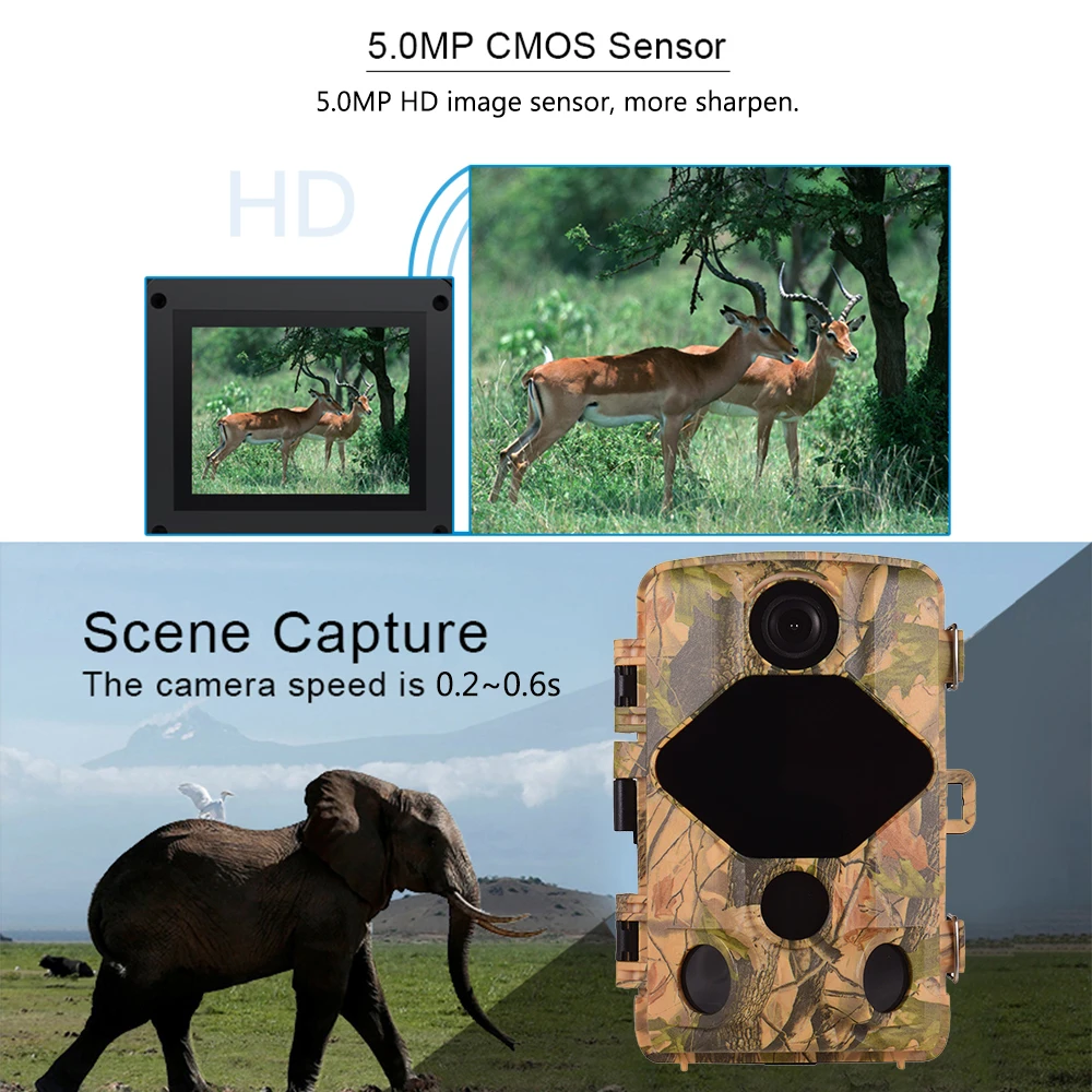 

14MP 1080P Multi-function Hunting Camera Digital Trail Camera 46psc Infrared Sensor Lights Support IR Night-shot