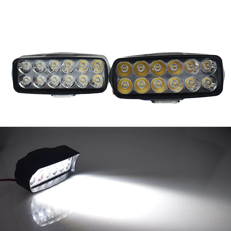 Car headlights LED 12v 18W Light bar 6000k white motorcycles spotlights work spot lights motorbike driving fog lamp waterproof |