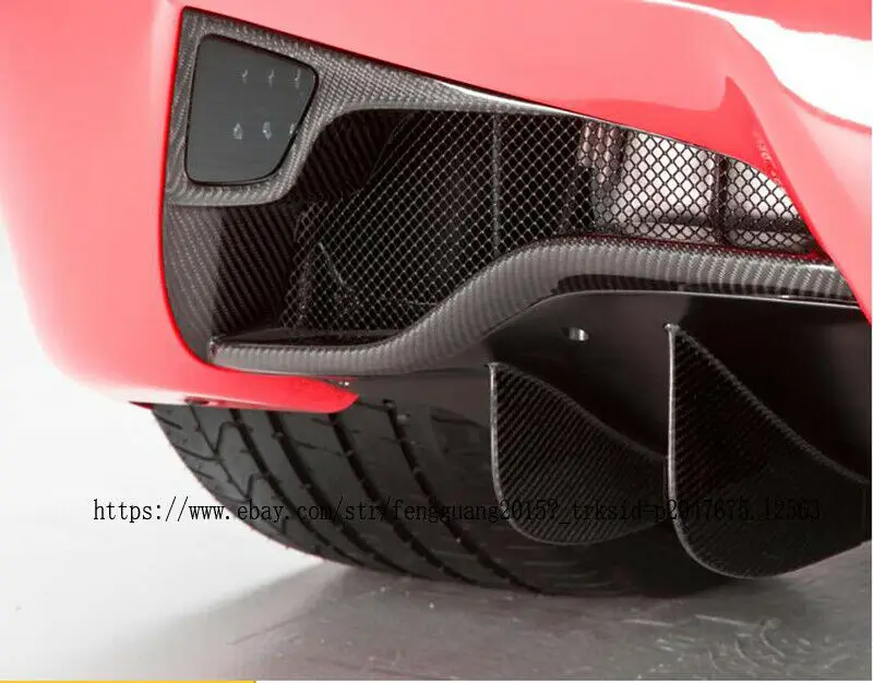 Задний противотуманный светильник из настоящего углеродного волокна для Ferrari 458 Italia Spider