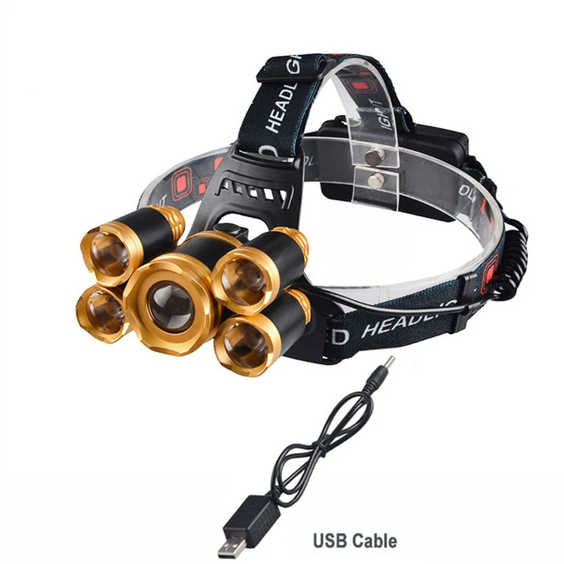 SET2 TOPCOM мощный походный охотничий налобный фонарь Fishling светильник с возможностью масштабирования вспышка светильник перезаряжаемый головной МОЩНЫЙ СВЕТИЛЬНИК - Испускаемый цвет: SET2