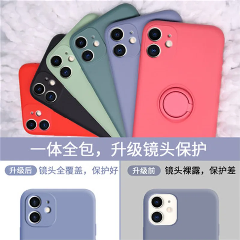 Мягкий жидкий силиконовый чехол для телефона iPhone 11 12 mini Pro Max XS X XR 7 8 6 6S Plus SE 2020