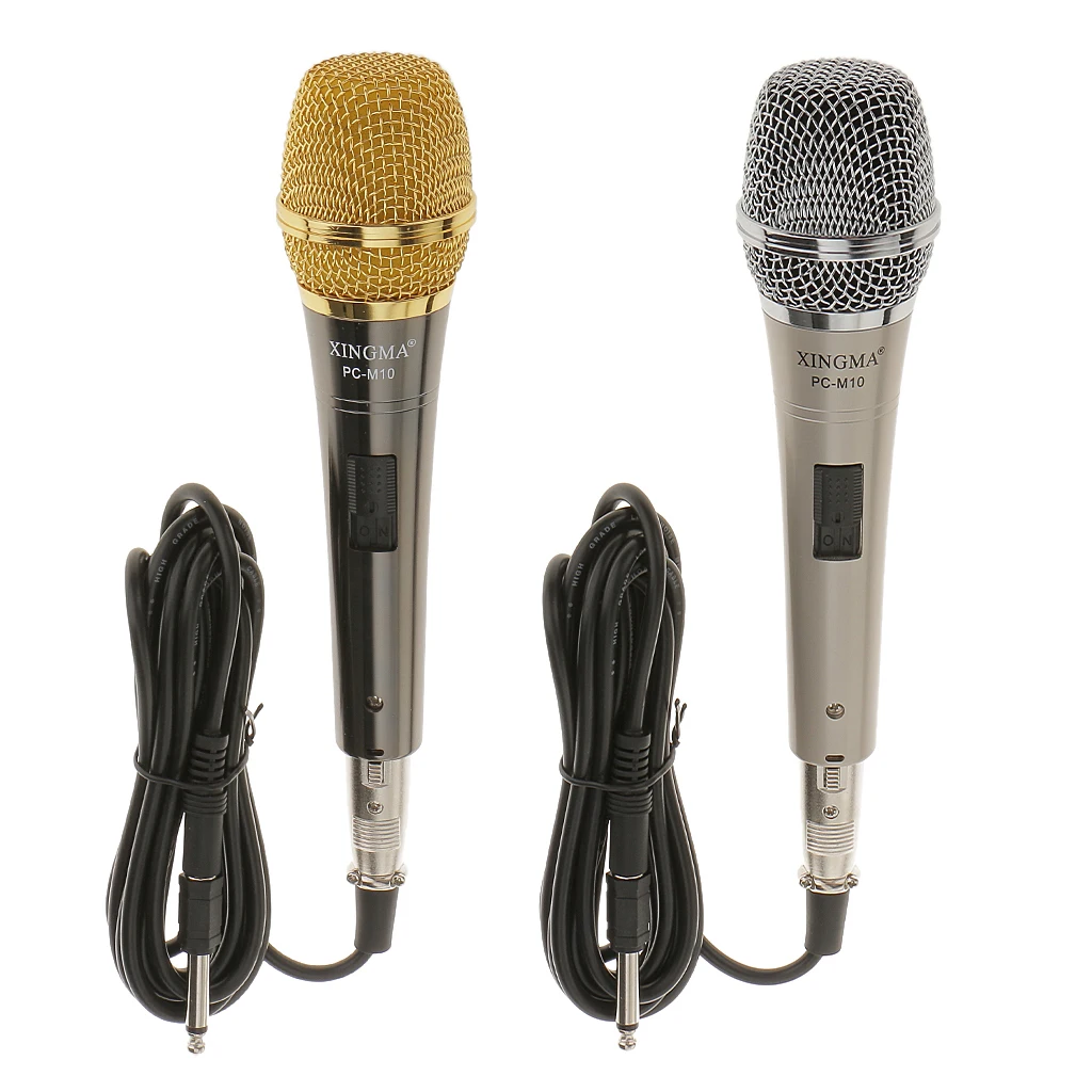 Черный и золотой профессиональный конденсаторный микрофон звукозапись студии