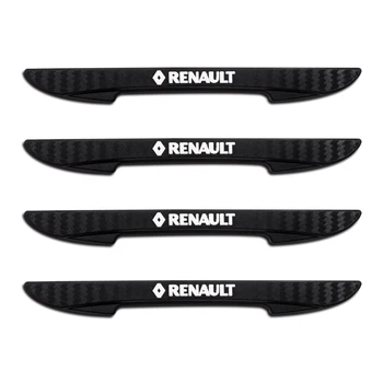 

4PCS Car Door Anti-collision Bumper Strip Door Side Edge Protective Sticker For Renault Duster Megane 2 3 Clio Fluence Logan Cap