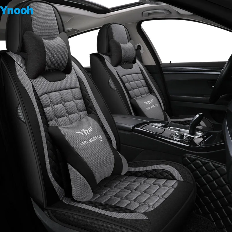 color 7 Ynooh чехлы для сидений автомобиля для lada granta xray vesta sw cross kalina, защита для автомобиля - Название цвета: color 7