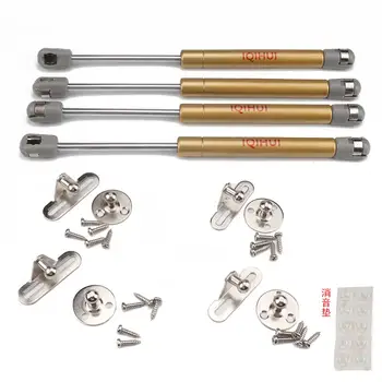 

4PCS 100 N/22.5lb Gas Spring Pull Rod Support Rods Gas Springs For Motorhome Trailers And Door Silencers (Golden)