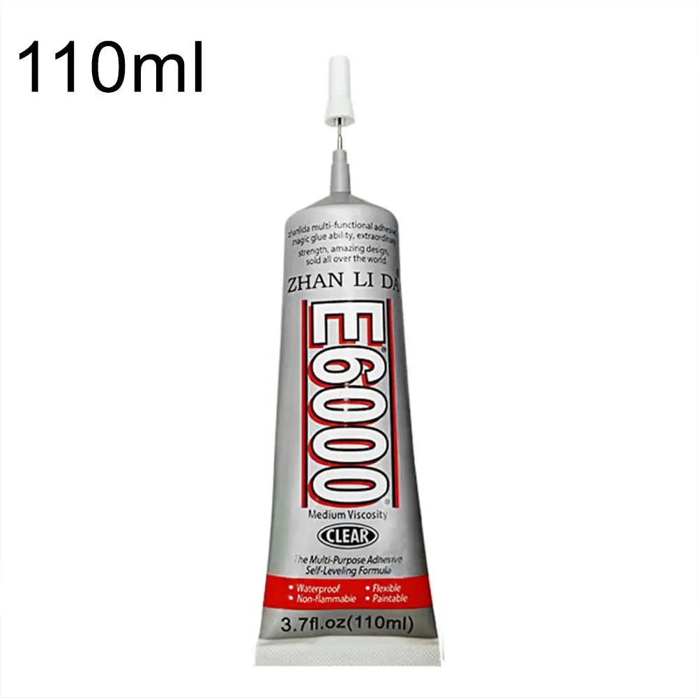110ML E6000 50 мл/110 мл супер жидкий многоцелевой промышленный клей для ювелирных изделий, хрустальные стразы, сделай сам, стеклянный клей для экрана телефона - Цвет: 110ML