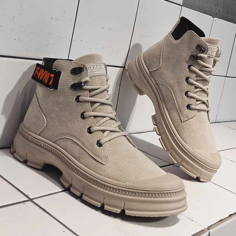 

New Style 2019 England Versatile Martin Boots Trend Retro Short Boots Breathable Men's Winter New Style MEN'S SHOES