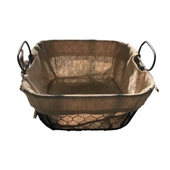 

Iron Art Storage Baskets Industrial Style Kitchen Snack Storage Basket Picnic Bread Container