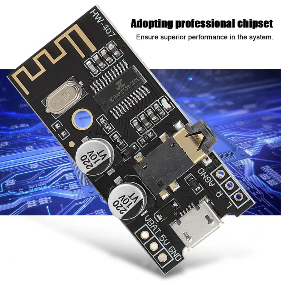 HW-407 Bluetooth 4,2 передача двухканальный стерео без потерь беспроводной аудио модуль