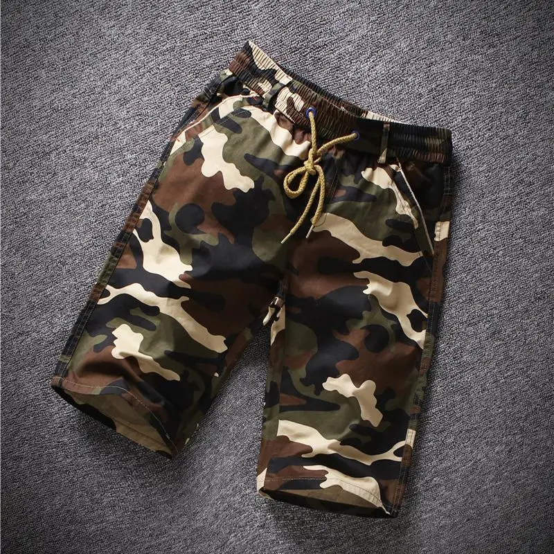 Красивые мужские брендовые модные камуфляжные шорты VogueShorts с принтом до колена эластичное талии подростковые шорты плюс размер 5XL