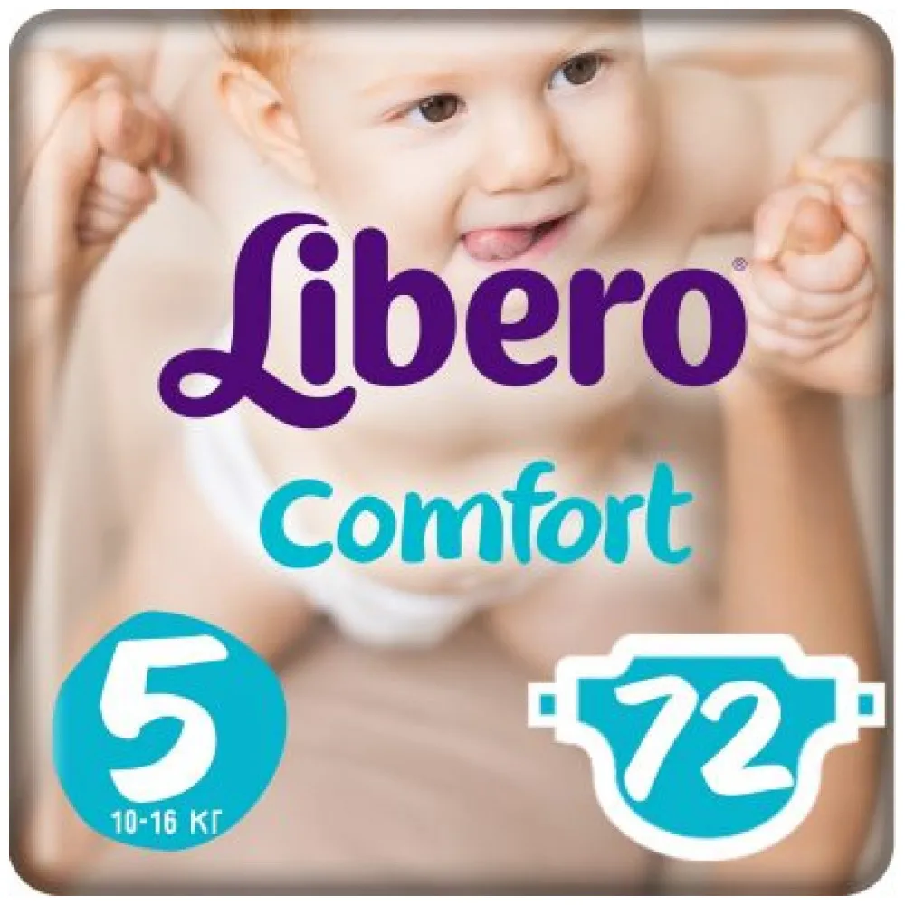 Подгузники Libero Comfort 5(10-16 кг) 72 шт