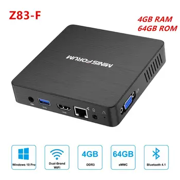 

NEW Z83-F Windows 10 Pro Intel X5-Z8350 Up to 1.92 GHz Mini PC 4GB RAM 64GB ROM Media Player 2.4G 5G WiFi 1000M LAN BT4.1 TV Box