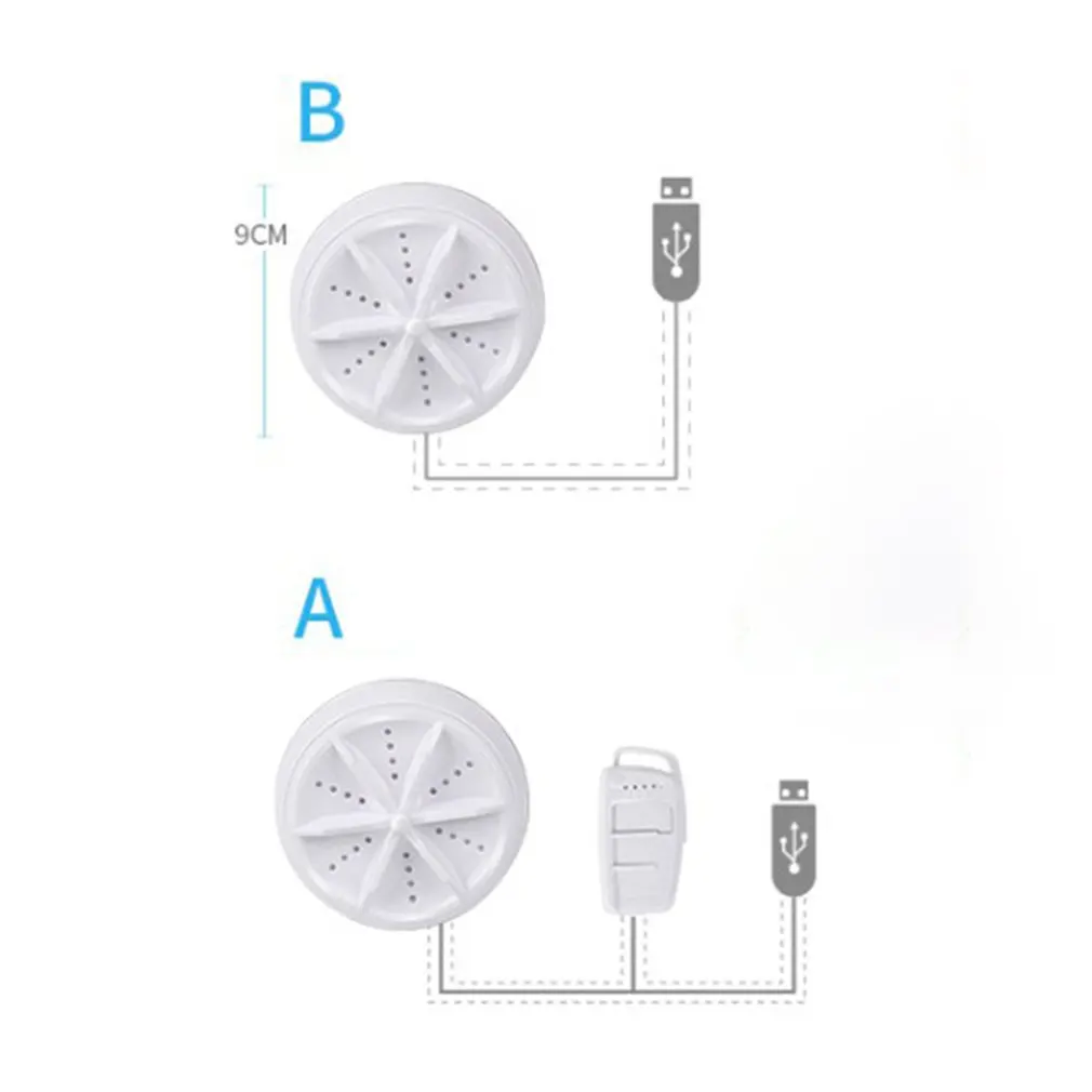 USB Powered Ultrasonic Turbine Washer Mini Portable Lavadora Personal  Rotating Mini Washing Machine For Travel Home - AliExpress