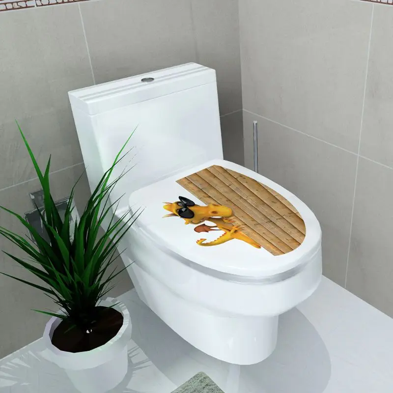 Новая простота свежий стиль Туалет сиденье стены стикеры Искусство Ванная комната наклейки Декор ПВХ переклеивающиеся декоративные