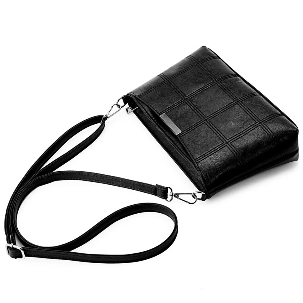 Luxury Leather Messenger Bags Women Clutch Mini Crossbody  Phone Coin Shoulder Bag Female Large Capacity Ladies Purse Zipper 820