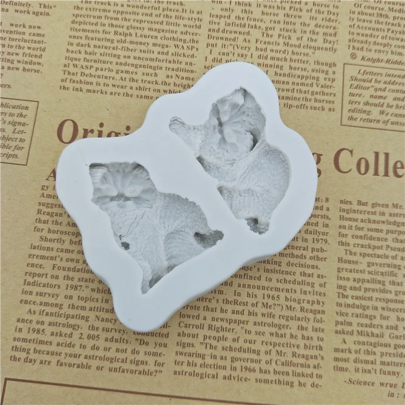 Кошка, силиконовая форма с изображением героев мультфильма "Fondant(сахарная) тортов украшения инструменты, силиконовые формы Sugarcrafts д шоколад оборудование для выпечки тортов Gumpaste Fimo игровое тесто