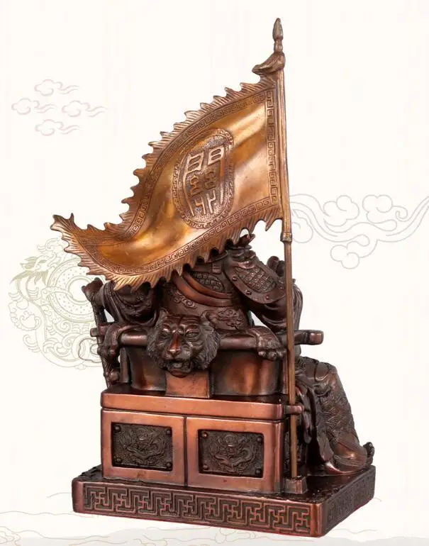 

Pure copper Guan public relations office reading books Guan Gong crafts decoration