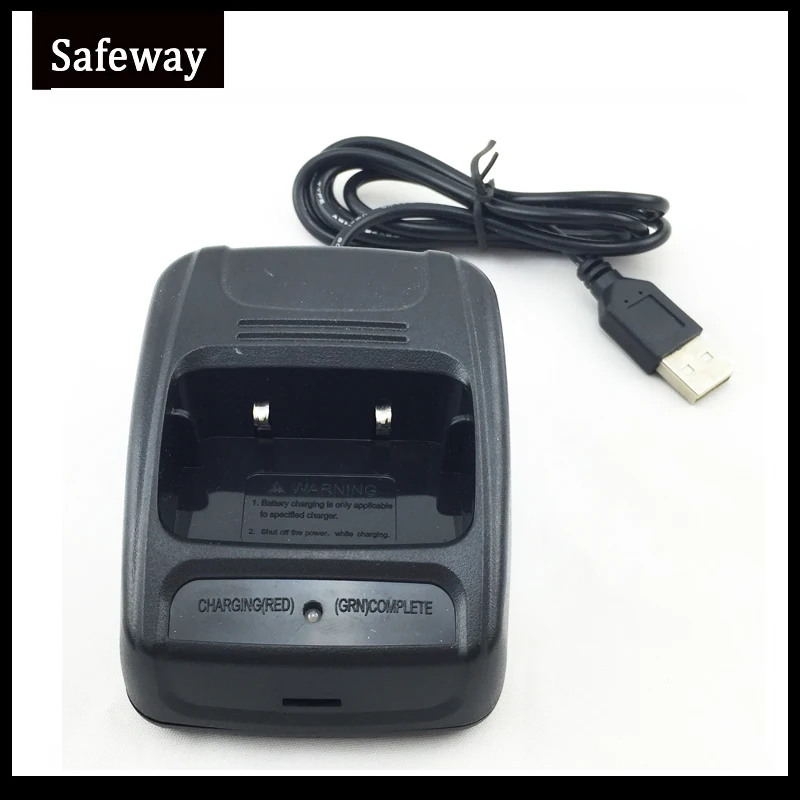 Baofeng-cargador USB para Walkie Talkie de Radio bidireccional, cargador de BF-888s para Baofeng 888 BF 777S Baofeng 888s, accesorios