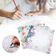 Английское издание ручная роспись нарисованные красками книга для взрослых снятие стресса