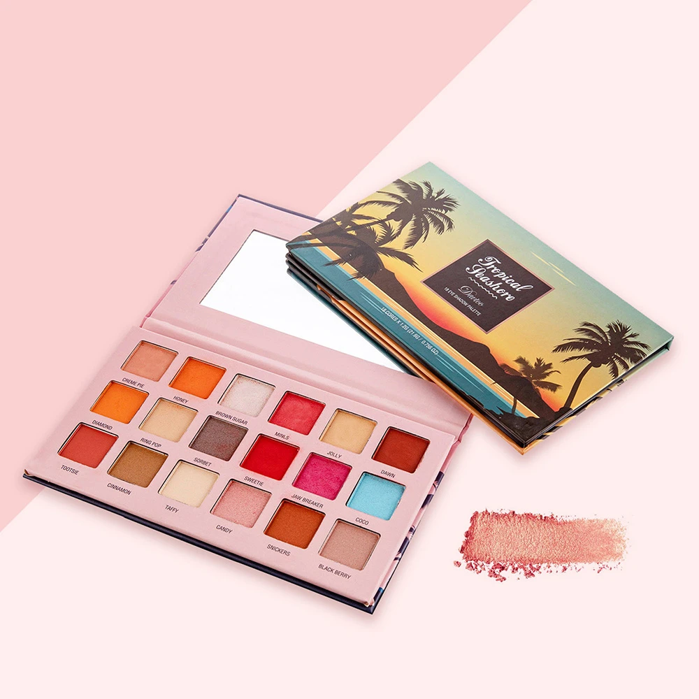 

18 Colors Matte Eye Shadow Highly Pigment Cream Palette Shimmer Make Up Easy To Wear Blend Earth Color Cosmetic