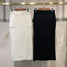 Новые женские модные сексуальные кашемир однотонного цвета юбки 0909