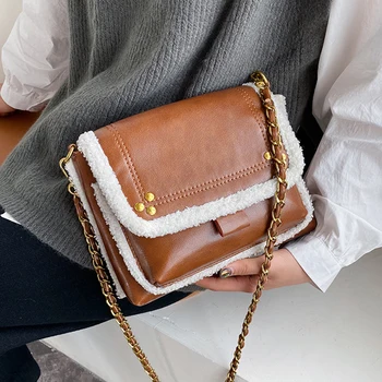 

2020 Winer Design Solid Color Simple Shoulder Pack Soft PU Leather Crossbody Bags For Women Girl Handbags Female Travel Flap Bag