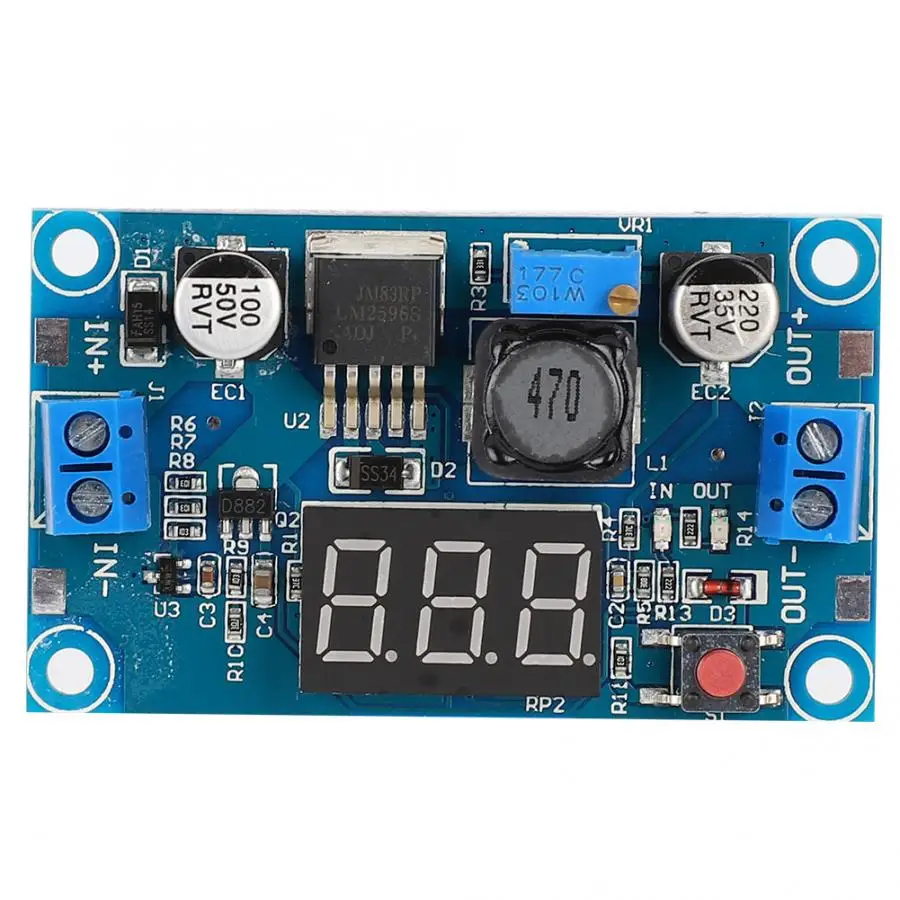 Adjustable Converter Module Voltage Step Down Regulator LM2596 DC-DC 4~40V | Обустройство дома