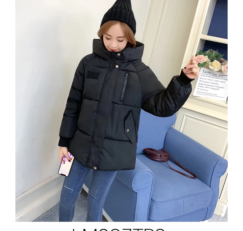 Хлеб куртка женская Лидер продаж Новинка зимы Корейская свободная пуховая хлопковая куртка плотное пальто очень чистый хлопок; Костюмы парка Для женщин