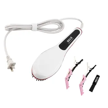 

2-in-1 Auto Electric Hair Straightener Comb LCD Iron Brush Auto Hair Massager High-temperature-resistance