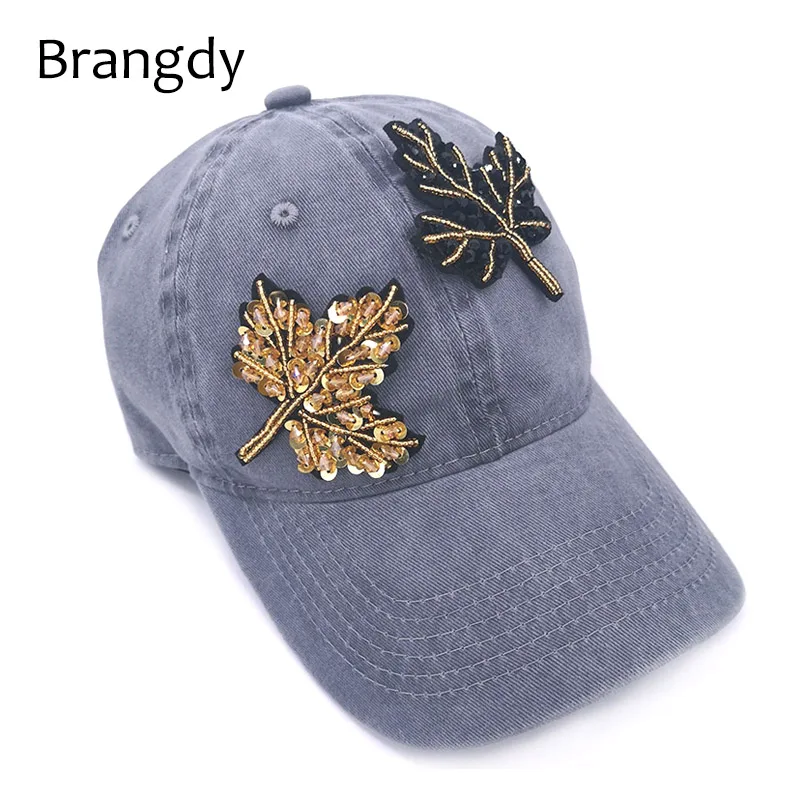 Casual Tree bead Cotton baseball Caps For Women Ladies New summer Denim Color snapback caps and hats Girls Adjustable Hats | Аксессуары