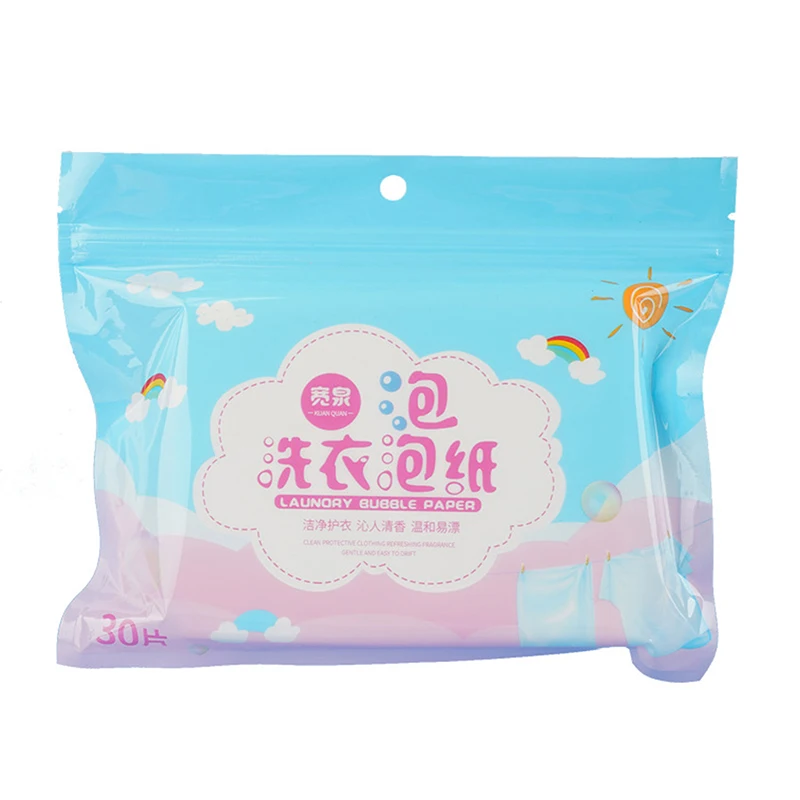 Laundry Detergent 30PC Laundry Detergent Nano Super Concentrated Washing Powder Sheets Laundry Cleaning Products Tablet