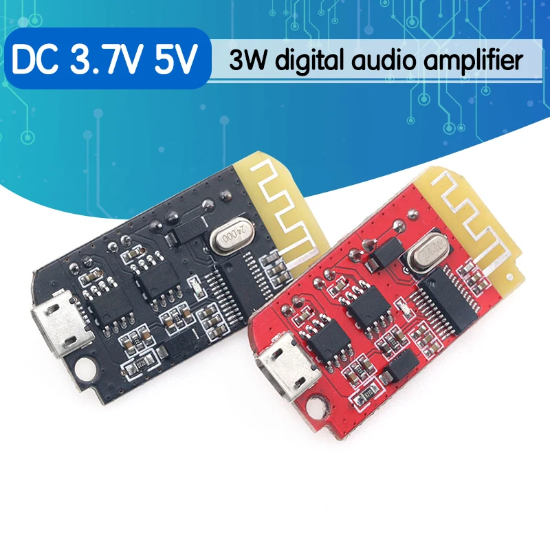 Микро USB DC 3 7 V 5V 3W цифровой аудио усилитель доска двойной пластины DIY Bluetooth Динамик