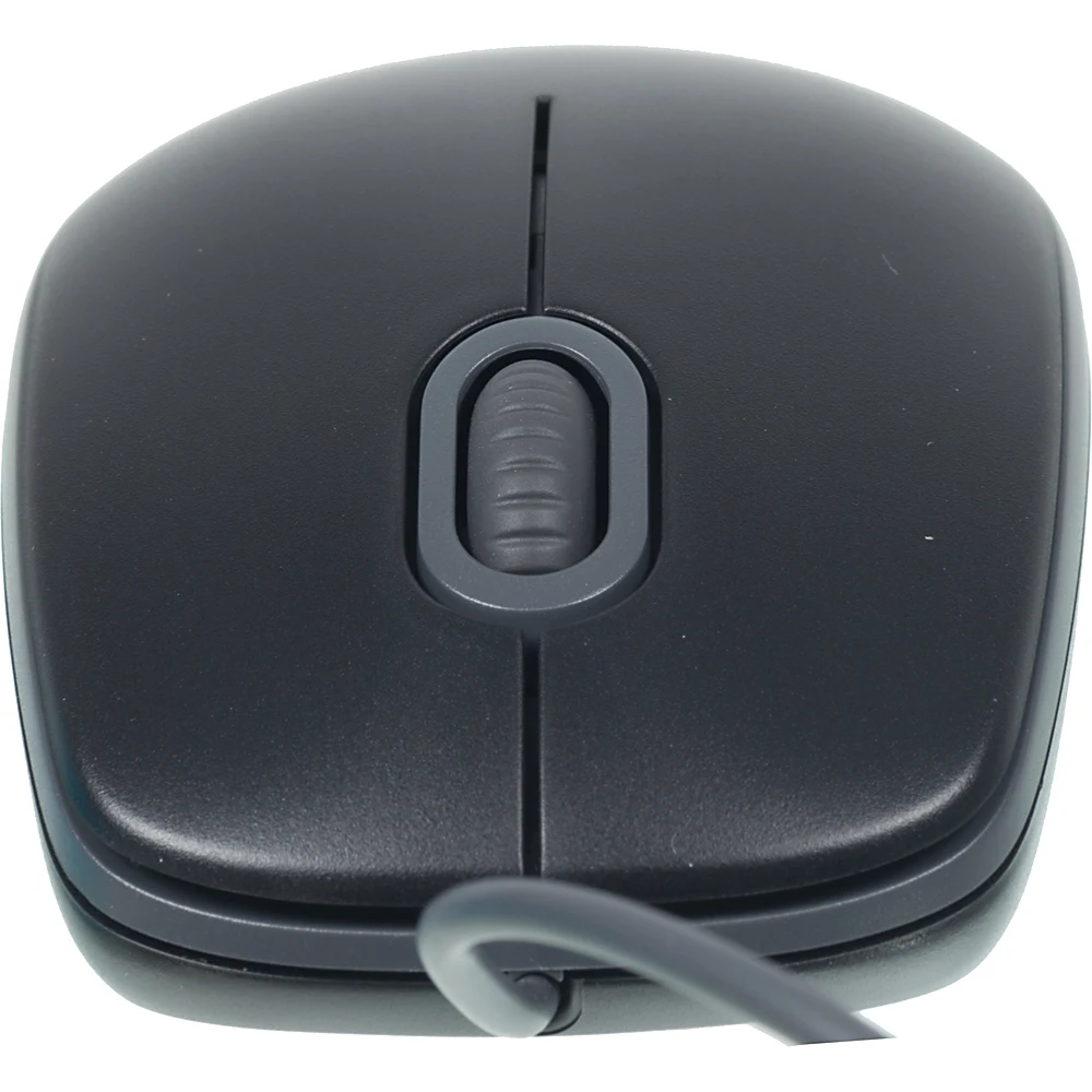 Мышь LOGITECH B110 SILENT, проводная, USB, черный и серый