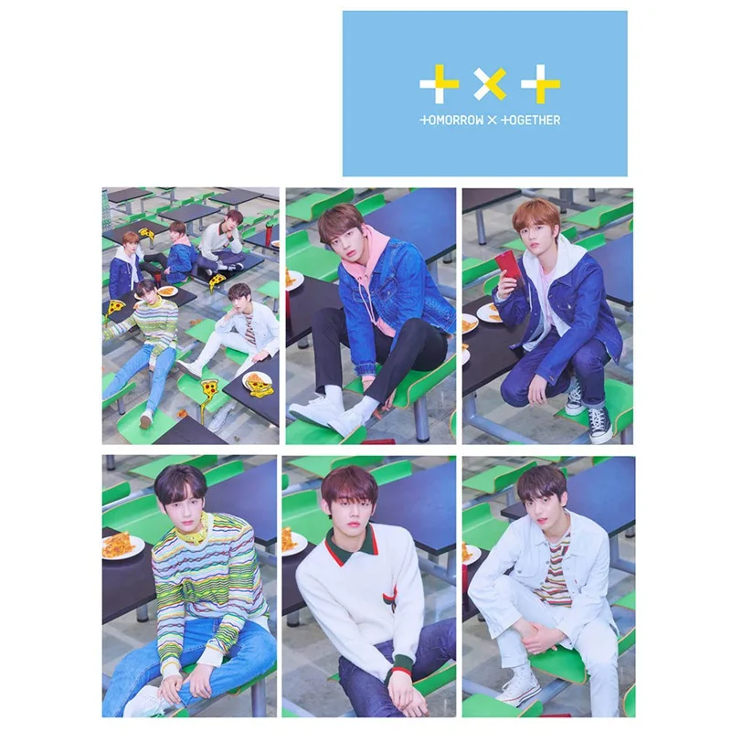 14 шт./компл. TOMORROW TXT TOGETHER новые модные липкие фото карты с кристаллами наклейки для студенческих автобусных карт