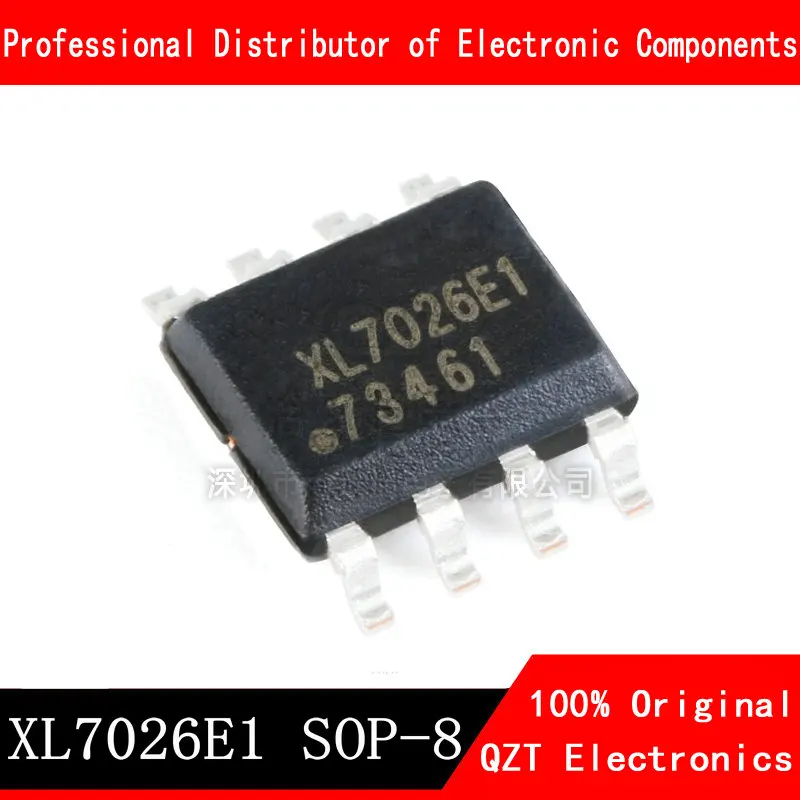 10pcs/lot XL7026E1 SOP-8 Step Down DC Power Converter Chip Step-Down Chip 150khz new original In Stock new xl7005a xl7005e1 xl7005 0 4a 1 25v 20v 150khz step down dc converter car power chip sop 8