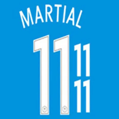 Франция Гризманн Погба Боевая RABIOT пользовательские nameset футбол штамповки патч значок - Цвет: MARTIAL