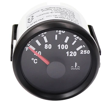 

2" 52mm Marine Engine Water Temperature Gauge Temp Meter White 40-120 Degree For Boat RV Car Motorcycle LCD Display Meter