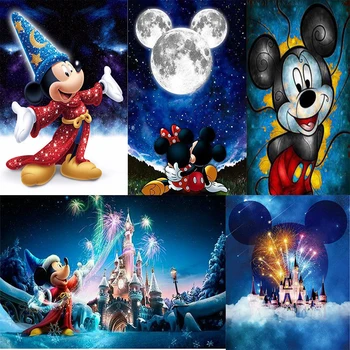 

5D DIY diamond painting Full Round/square Cartoon Mouse embroidery pattern 3d cross stitch kits wedding room decor HR1593