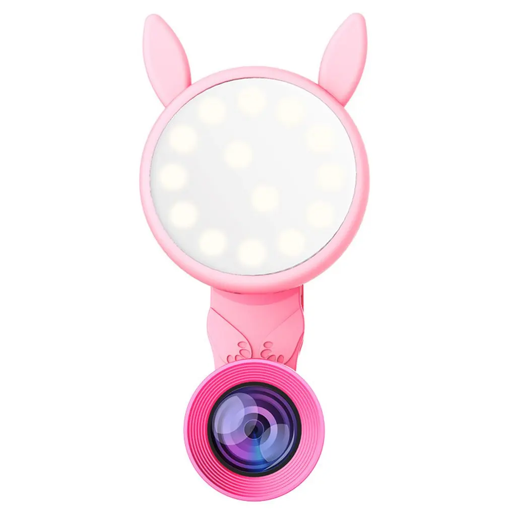 phone lens Led Self-timer Light Artifact Live Wide-angle Usb Charging Flash Light mobile phone lens