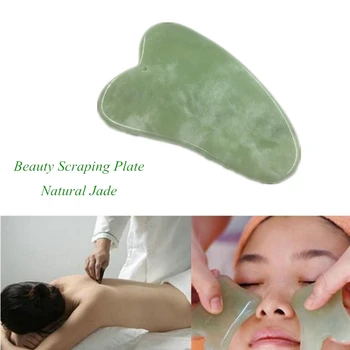 

Natural Jade Facial Gouache Scratch Massager Facial Scraping Board body Facial Eye Acupoint Massage Relaxing Health Care