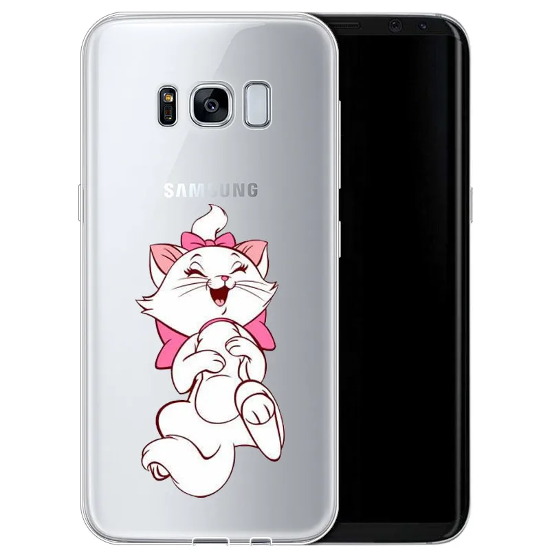 Мультфильм AristoCats Marie кошки мягкий чехол из ТПУ с принтом "для samsung 2017A5 S7EDGE S6 S7 S9 S8PIUS 2018A8 A6 A8PIUS NOTE8 NOTE9cover - Цвет: TPU
