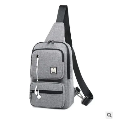 

Casual Sports Shoulder Oblique Bag Multi-functional Outdoor Running Waterproof Backpack Men Chest Pack